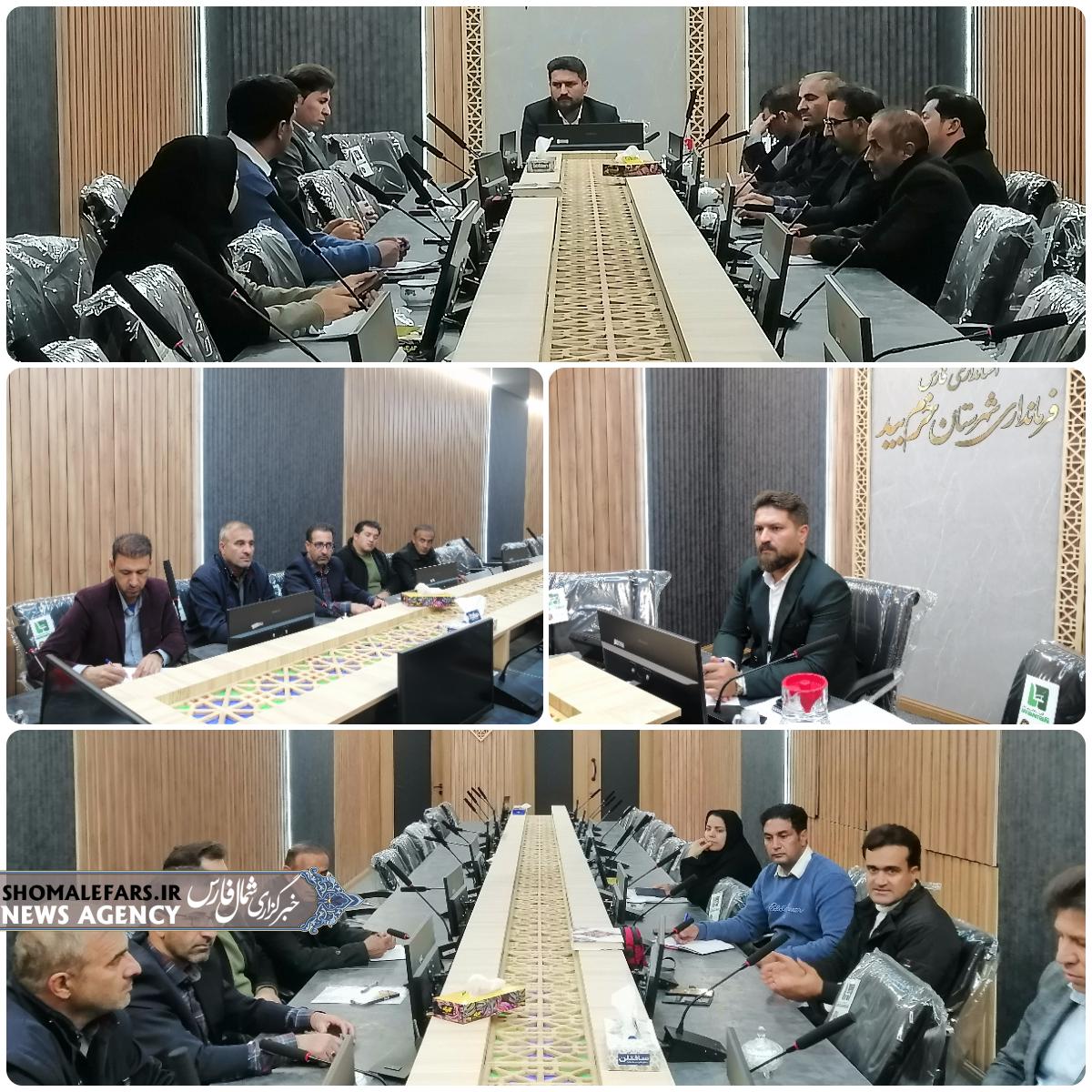 نشست بررسی روند و مشکلات تسهیلات بنیاد علوی و بنیاد برکت در روستاهای بخش مرکزی خرم‌بید