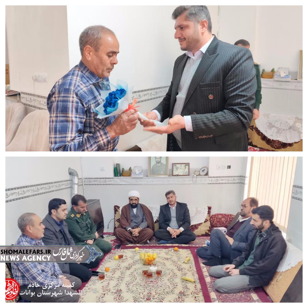 دیـدار با جانـبازان پاسدار شهـر مزایـجان به مناسبـت ولادت حضـرت ابوالفضل العبـاس(ع) و روز جانـباز و ولادت امام حسین(ع) و روز پاسـدار