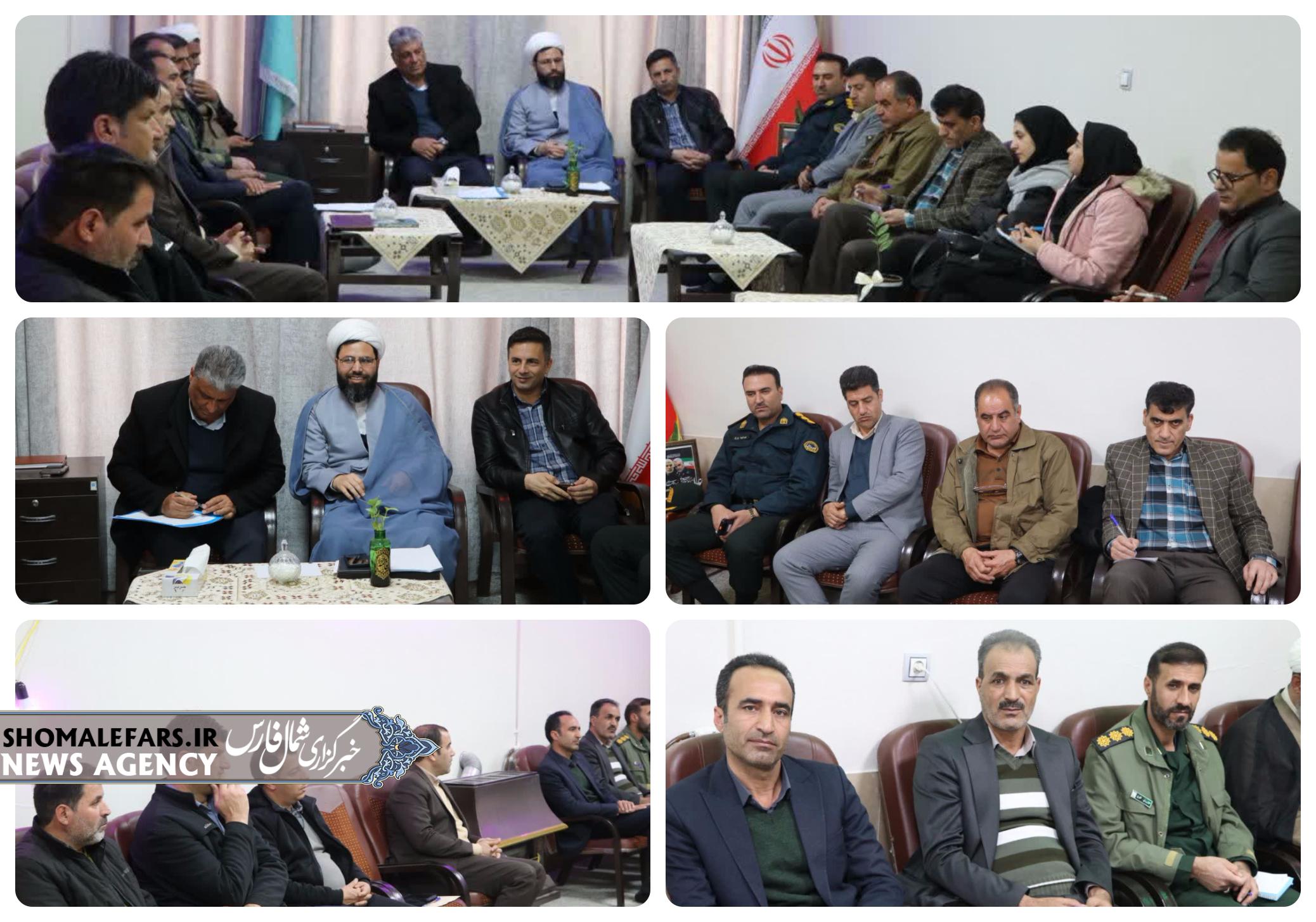 برگزاری جلسه شورای فرهنگ عمومی شهرستان خرم‌بید با تأکید بر تقویت برنامه‌های فرهنگی و دینی