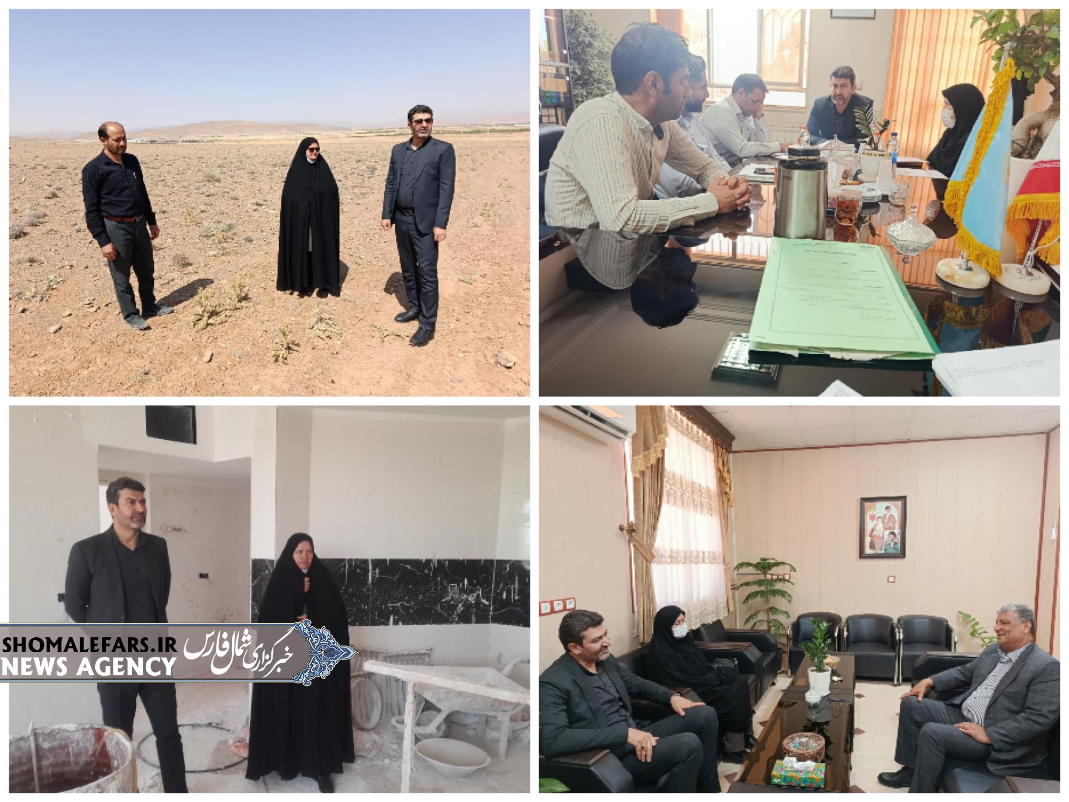 بازدید میدانی معاونت پشتیبانی بنیاد مسکن فارس از روستاهای خرم بید / بررسی پروژه خیرین ۳۰ واحدی و مسکن اقشار کم‌درآمد