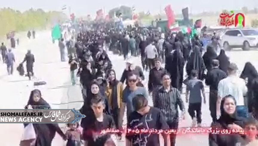 گزارش ویدیویی | برگزاری مراسم راهپیمایی جاماندگان اربعین در صفاشهر – ناحیه ۲