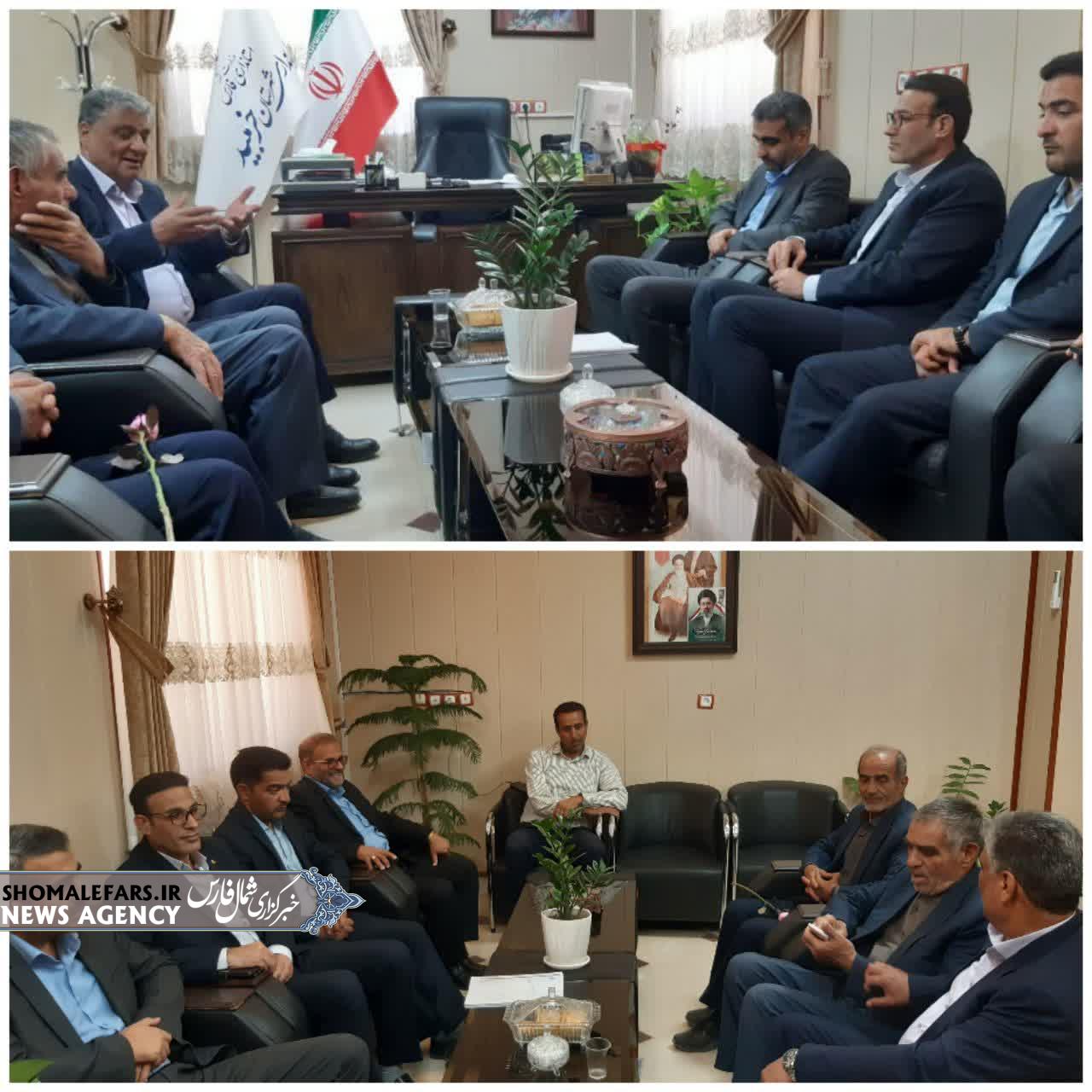 دیدار مدیرعامل بانک کارآفرین استان فارس با فرماندار خرم بید