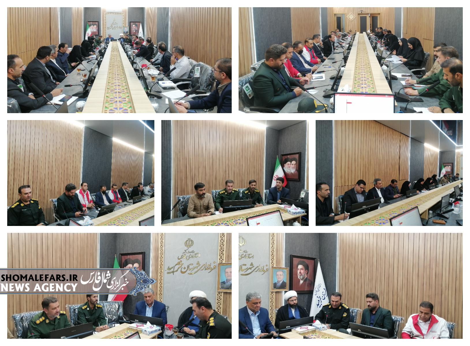 جلسه هماهنگی گرامیداشت هفته دفاع مقدس در فرمانداری خرم بید برگزار شد / تأکید بر اجرای باشکوه برنامهها و ترویج فرهنگ ایثار و شهادت جلسه هماهنگی گرامیداشت هفته دفاع مقدس در فرمانداری خرم بید برگزار شد / تأکید بر اجرای باشکوه برنامهها و ترویج فرهنگ ایثار و شهادت