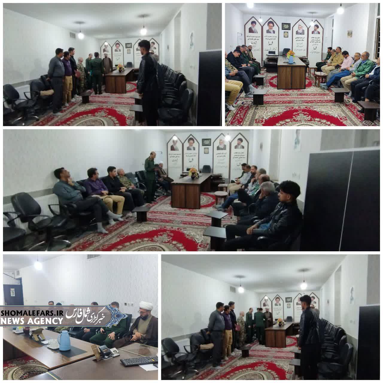 برگزاری جلسه ارکان گردان ۵۲۶ امنیتی امام علی (ع) صفاشهر